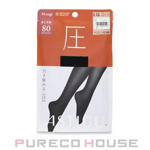アツギ アスティーグ 【圧】 引き締める 80デニールタイツ L〜LL #480 ブラック【メール便...