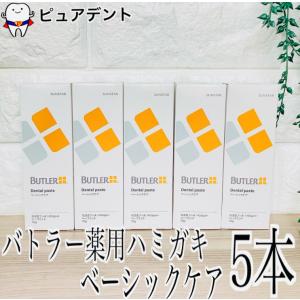 (リニューアル)サンスター バトラー デンタルペースト　ベーシックケア 70g 5本　 デンタルケア ペースト 歯磨き粉 SUNSTAR BUTLER