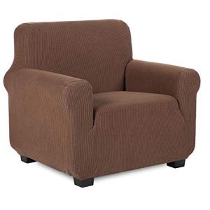 TIANSHUソファーカバー 1人掛け 肘付き 無地 縦横弾力 ストレッチ フィットタイプ 肘付き 滑り止め 柔