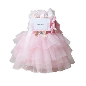 おむつケーキ研究所 おむつケーキ  ダイパーケーキ ピンク goonテープタイプMサイズ女の子 出産祝い ドレス