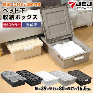 SANKA コロ付収納ボックス コロコロケース 75浅 クリア Y-9075 日本製