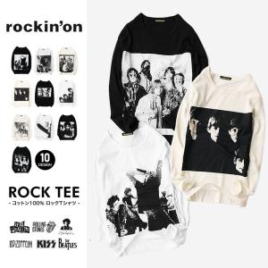 在庫処分残り在庫ALL500円！ rockinon  ROCK TEE　ユニセックス　ロングスリーブTシャツ　【SALE価格　 送料無料　ネコポス】