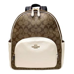 国内発送 コーチ バッグ レディース COACH リュック サック シグネチャー コート バック パック 5671 IMDJ8 カーキ×チョーク 送料無料