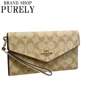 COACH コーチ アウトレット 長財布 レディース ライト カーキ