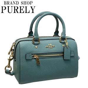 国内発送 コーチ バッグ レディース COACH ショルダーバッグ クロスグレイン レザー ミニ ローワン クロスボディ C9950 IMMAR マリン 送料無料