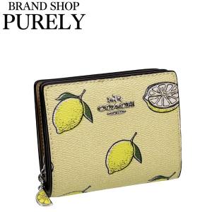 COACH 国内発送 コーチ 財布 レディース 折り財布 レモン