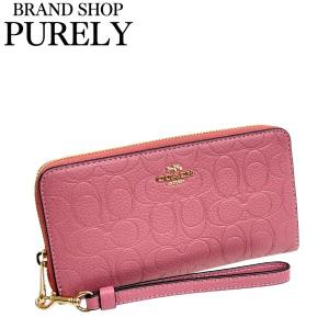 COACH（コーチ） 長財布 スムースレザー ロゴ リストレット ロング
