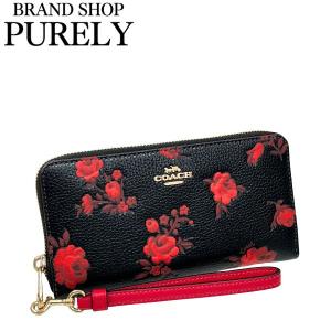 COACH（コーチ） 国内発送 財布 レディース 長財布 レザー フローラル