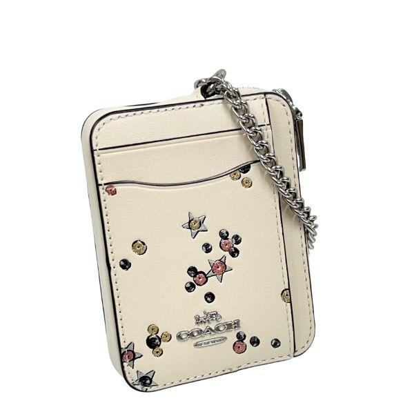 国内発送 コーチ 財布 レディース COACH コインケース レザー スター プリント ジップ カー...