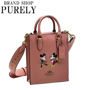 コーチ バッグ レディース COACH ハンドバッグ DISNEY×COACH スケート モチーフ ノース サウス ミニ トート クロスボディー CN023 B4OFE ライトブラッシュ｜purely