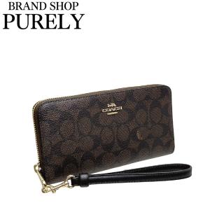 COACH コーチ/シグネチャーロングジップアラウンドウォレット/ストラップ付/CW778/H24**/Aランク/77【中古】 COACH（コーチ） 財布 レディース 長財布 アウトレット ロングジップ
