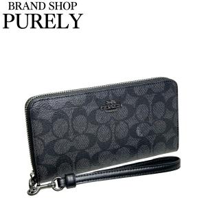 COACH コーチ 財布 二つ折り財布 シグネチャー テキストタイル