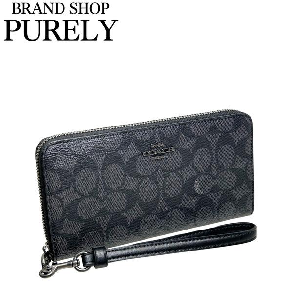国内発送 コーチ 財布 レディース COACH 長財布 シグネチャー ロング ジップ アラウンド ウ...
