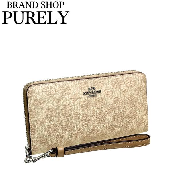 国内発送 コーチ 財布 レディース COACH 長財布 シグネチャー ロング ジップ アラウンド ウ...