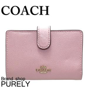 コーチ 財布 レディース COACH 折り財布 レザー ミディアム コーナー ジップ ウォレット F11484 IMAOM ブロッサム 送料無料｜purely