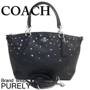 コーチ COACH バッグ レディース 2WAY バッグ 斜めがけ スタッド レザー スモール ケルシー サッチェル F22312 SV/BK ブラック 送料無料｜purely