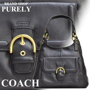 コーチ COACH レディース  キャンベル レザー ホーボー トート バッグ 24686-B4/BK　ブラック 送料無料｜purely