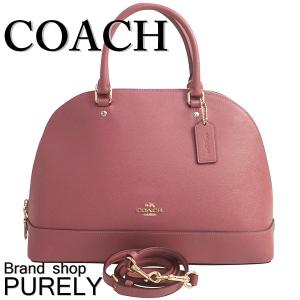 コーチ バッグ レディース COACH 2WAY ハンドバッグ クロスグレイン レザー シエラ サッチェル F27590 IMROU ルージュ 送料無料｜purely