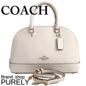 コーチ COACH バッグ レディース ハンドバッグ クロスグレイン レザー ミニ シエラ サッチェル F27591 IMCHK チョーク 送料無料｜purely