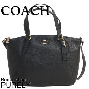 コーチ COACH バッグ レディース ハンドバッグ ペブルド レザー ミニ ケルシー サッチェル F27596 IMBLK ブラック 送料無料｜purely