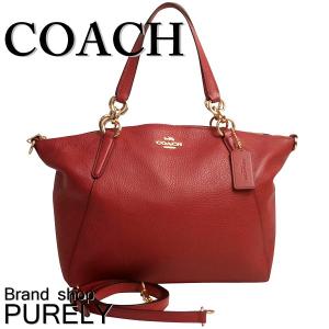 コーチ バッグ レディース COACH 2WAY バッグ 斜めがけ ペブルド レザー スモール ケルシー サッチェル F28993 IMDN8 トゥルーレッド 送料無料｜purely