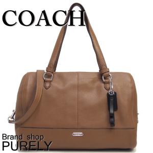 コーチ バッグ ハンドバッグ ショルダーバッグ 2way COACH パーカー レザー キャスリン トリプル ジップ サッチェル F31324-SV/SD 茶 サドル｜purely