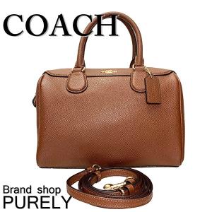 コーチ バッグ レディース COACH ハンドバッグ 2WAY クロスグレイン レザー ベネット ミニ サッチェル F32202 IMEB0 サドル2 送料無料｜purely