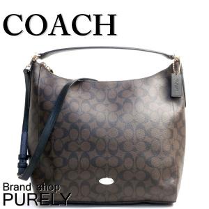 コーチ COACH バッグ レディース ショルダー バッグ 2WAY シグネチャー セレスト コンバーチブル ホーボー F34910 IMAA8 ブラウン×ブラック｜purely