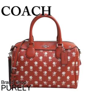 コーチ COACH バッグ レディース 2WAY バッグ 斜めがけ フローラル プリント ベネット ミニ サッチェル F38160 SVEVW カーマイン マルチ｜purely