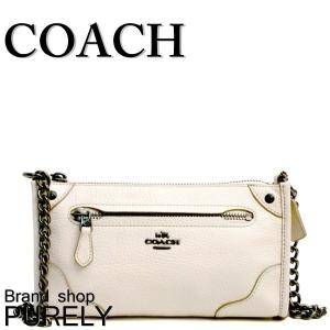 コーチ ハンドバッグ ショルダーバッグ COACH グレイン レザー ミッキー クロスボディ   F52646-QBCHK チョーク ホワイト系 送料無料｜purely