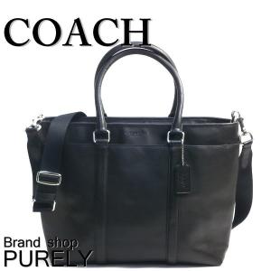 コーチ COACH バッグ メンズ 2WAY  レザー ビジネス トート バッグ F54758 BLK ブラック 送料無料