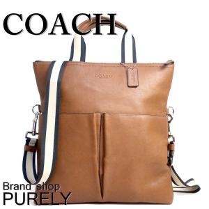 国内発送 コーチ COACH バッグ メンズ 2WAY スムース レザー フォルド オーバー トート バッグ F54759 CWH ダークサドル 送料無料