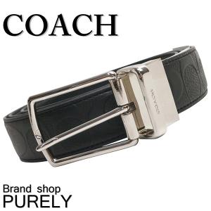 国内発送 コーチ COACH 小物 メンズ ベルト ハーネス リバーシブル シグネチャー レザー ベルト F55158 BLK ブラック 送料無料
