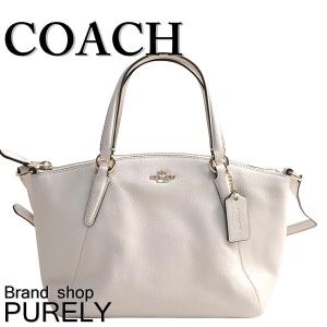 コーチ COACH バッグ レディース ハンドバッグ ペブルド レザー ミニ ケルシー サッチェル F57563 IMCHK チョーク 送料無料｜purely