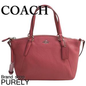 コーチ COACH バッグ レディース ハンドバッグ ペブルド レザー ミニ ケルシー サッチェル F57563 SV/SY ストロベリー 送料無料｜purely