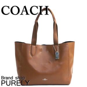 国内発送 コーチ COACH バッグ レディース トートバッグ ダービー レザー トート バッグ F58660 SVCPV サドル×ブラック 送料無料