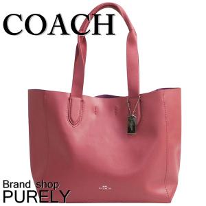 コーチ COACH バッグ レディース トートバッグ ダービー レザー トート バッグ F58660 SVLLT ストロベリー×ブライトレッド 送料無料