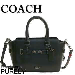 コーチ COACH バッグ ハンドバッグ レディース レザー クロスボディ 2way ショルダー F59454 QBBK ブラック 送料無料｜purely