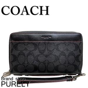 COACH コーチ　ブラック ビジネスバッグ　ダブルジッパー　レザー COACH】コーチ メンズ バッグ レザー イーサン ブリーフ ダブルジップ
