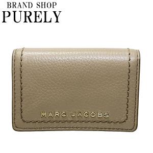 マークジェイコブス カードケース レディース MARC JACOBS 名刺入れ レザー グルーブ カードケース S101L01FA21 053 グレージュ 送料無料｜purely