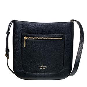 ケイトスペード バッグ レディース kate spade ショルダーバッグ レザー トップ ジップ クロスボディー WKR00454 001 ブラック 送料無料｜purely