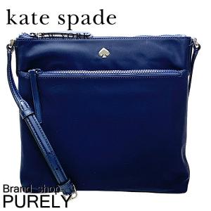 ケイトスペード バッグ レディース Kate Spade ショルダーバッグ  ナイロン フラット クロスボディー WKRU6612 563 ネイビー 送料無料