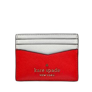 ケイトスペード カードケース レディース Kate Spade 小物 カラーブロック カード ホルダー WLR00125 645 レッドマルチ 送料無料｜purely