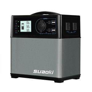 suaoki ポータブル電源 suaoki 大容量120000mAh/400Wh 三つの充電方法 AC  DC  USBなど5WAY出力 正弦波 家庭用蓄電池 LCD大画面表示 車中泊 キャンプ 防災グッ