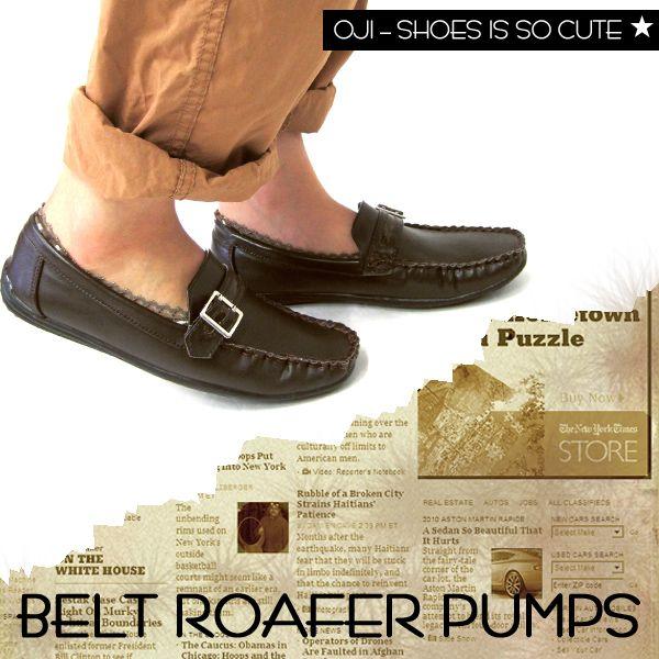 ローファーパンプス レディース ベルトローファーパンプス★今年注目は・・・おじ靴！レトロコーデにおす...