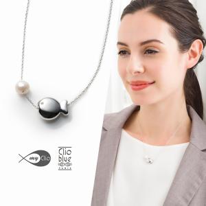 Clio blue（クリオブルー） ピアス クリスタルガラス シルバー925 魚