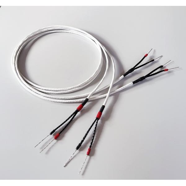 新品★スピーカーケーブル2ｍペア★RE-4AX★独立多芯仕様★ピークの少ない小口径単線で自然な透明力...