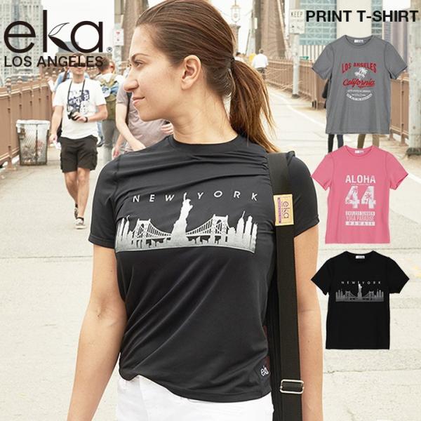 エカ eka Tシャツ 半袖 プリント メール便 送料無料 ヨガウェア レディース [M便 1/2]
