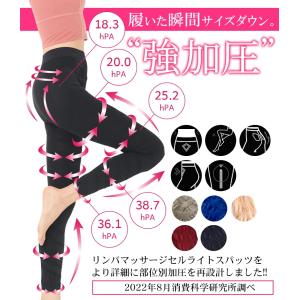 着圧レギンス タイツ スパッツ 脚痩せ 引き締...の詳細画像1