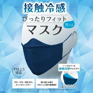 洗える マスク 冷感マスク 花粉 不織布 カラーマスク 蒸れない ひんやり 冷感 ウイルス対策 コロナ対策 ぴったりフィットマスク（接触冷感)